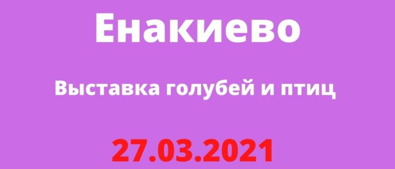 Выставка голубей и птиц Енакиево